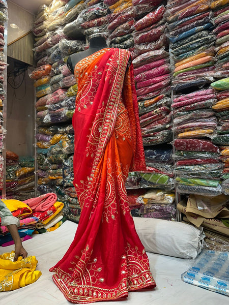 PURE UPADA SILK HANDWORK SAREE