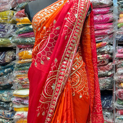 PURE UPADA SILK HANDWORK SAREE