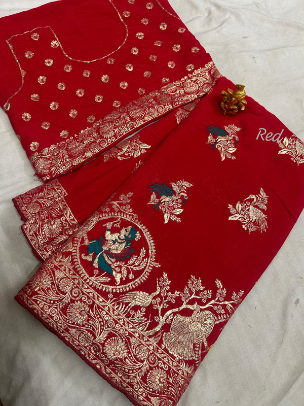DOLA SILK MINA ZARI SAREES
