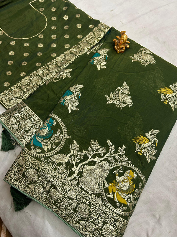 DOLA SILK MINA ZARI SAREES