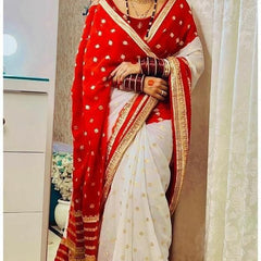 VISCOS GEORGETTE DOUBLE SHADE SAREE