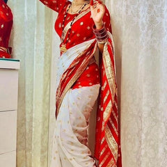VISCOS GEORGETTE DOUBLE SHADE SAREE