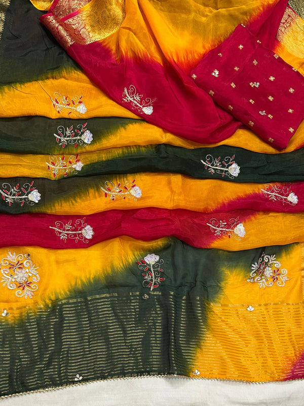 PURE HO SILK BOOTA SAREE