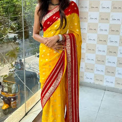 VISCOS GEORGETTE DOUBLE SHADE SAREE