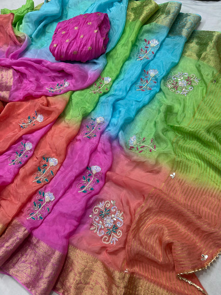 PURE HO SILK ZARI SAREE