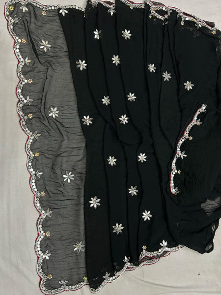 CHIFFON CUTWORK DESI GIRL SAREE