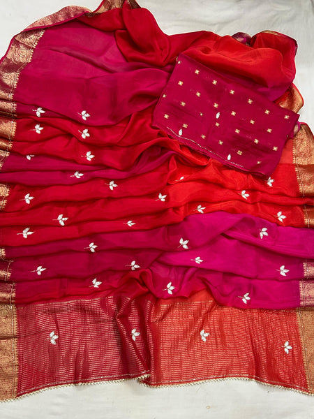 PURE HO SILK BOOTA SAREE