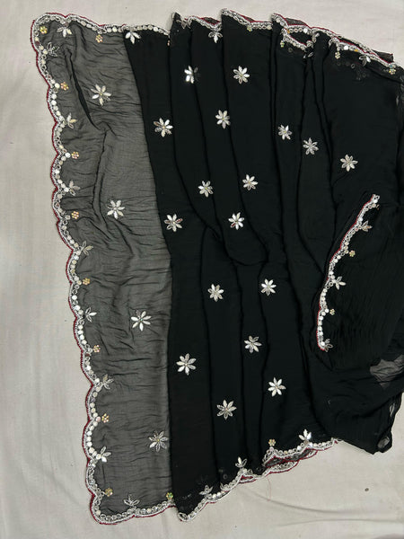 CHIFFON CUTWORK DESI GIRL SAREE