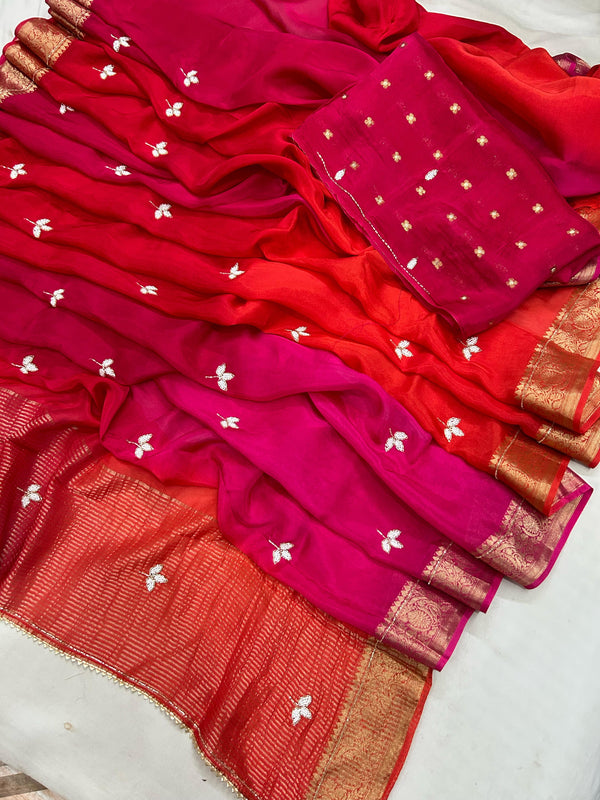 PURE HO SILK BOOTA SAREE