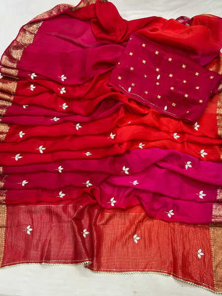 PURE HO SILK BOOTA SAREE