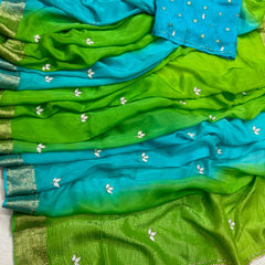 PURE HO SILK BOOTA SAREE