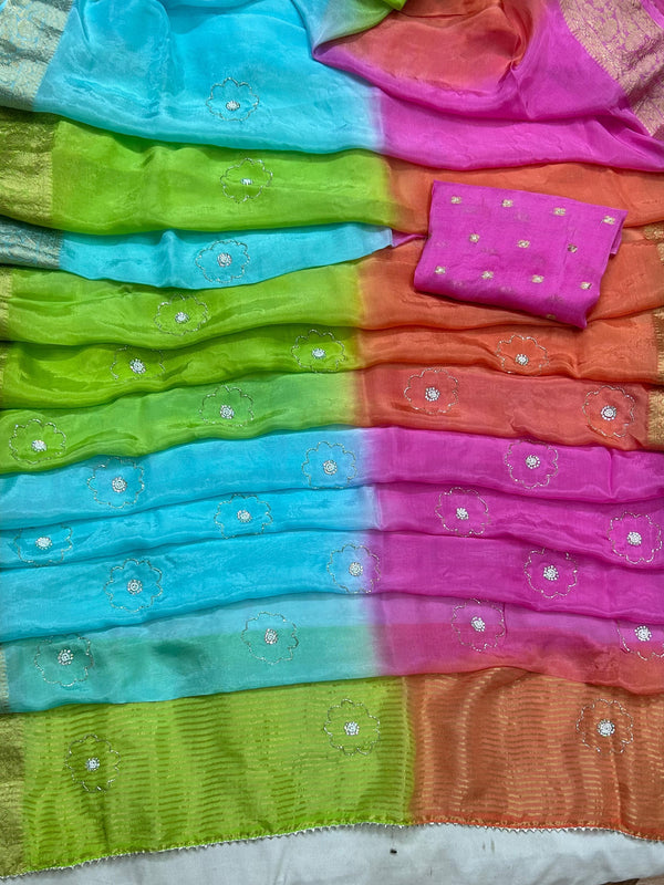 PURE HO SILK BOOTA SAREE