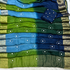 PURE HO SILK BOOTA SAREE