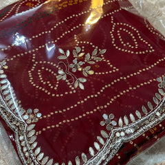 BHANDEJ CUTWORK GEORGETTE SAREE