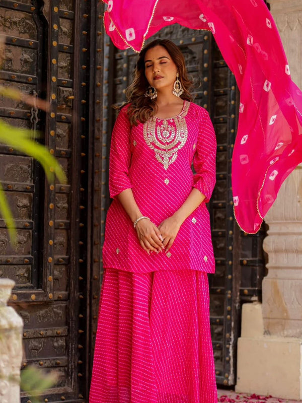 GEORGETTE KACHI PATTI INDOWESTERN