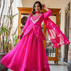 GEORGETTE KACHI PATTI INDOWESTERN