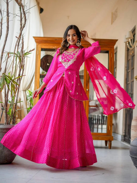GEORGETTE KACHI PATTI INDOWESTERN