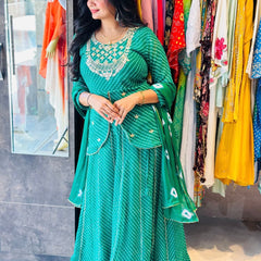 GEORGETTE KACHI PATTI INDOWESTERN