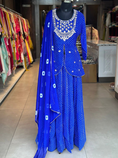 GEORGETTE KACHI PATTI INDOWESTERN