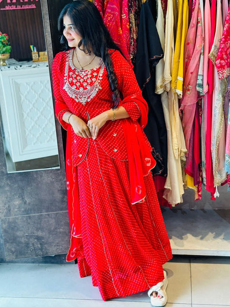 GEORGETTE KACHI PATTI INDOWESTERN