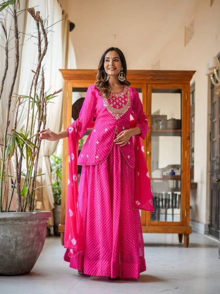 GEORGETTE KACHI PATTI INDOWESTERN