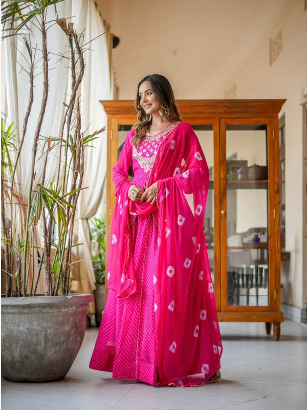 GEORGETTE KACHI PATTI INDOWESTERN