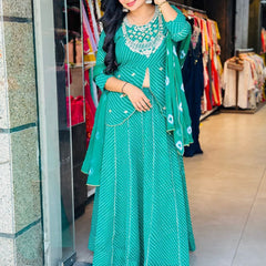 GEORGETTE KACHI PATTI INDOWESTERN