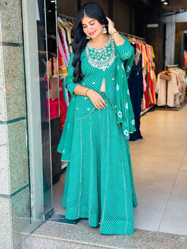 GEORGETTE KACHI PATTI INDOWESTERN