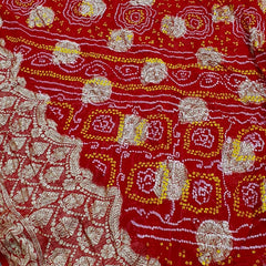 PURE GEORGETTE BHANDEJ SAREE
