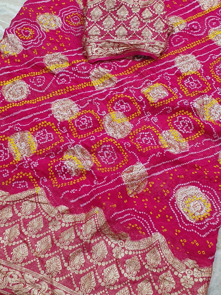 PURE GEORGETTE BHANDEJ SAREE