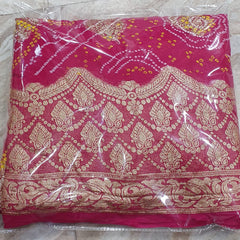PURE GEORGETTE BHANDEJ SAREE