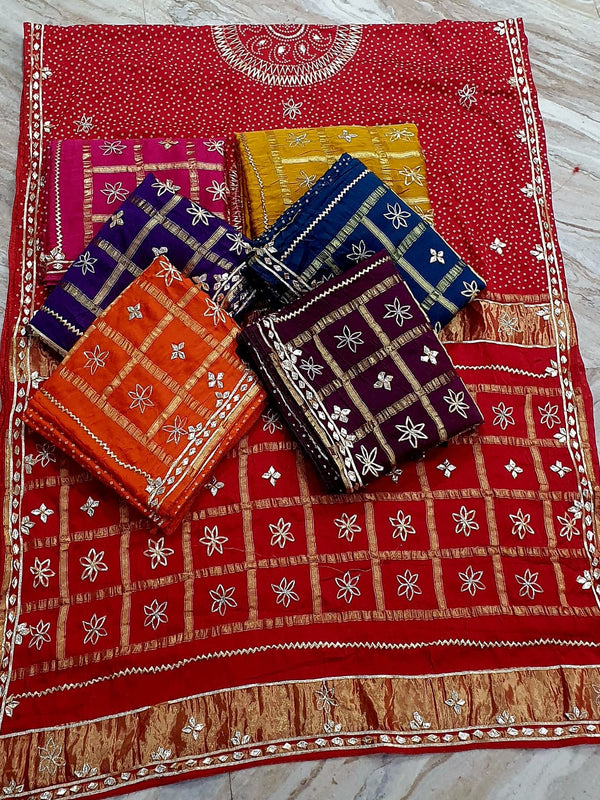 PURE GAZI SATIN SILK SAREE