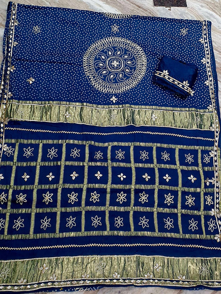 PURE GAZI SATIN SILK SAREE