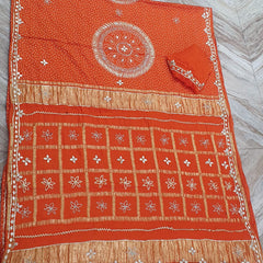 PURE GAZI SATIN SILK SAREE