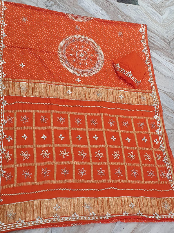 PURE GAZI SATIN SILK SAREE