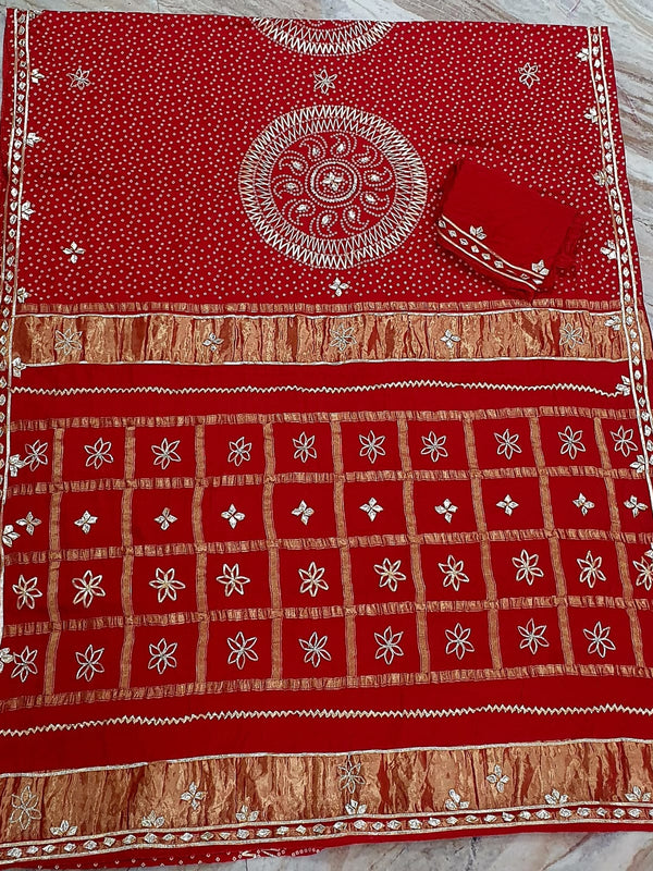 PURE GAZI SATIN SILK SAREE