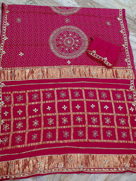 PURE GAZI SATIN SILK SAREE