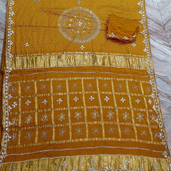 PURE GAZI SATIN SILK SAREE