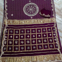 PURE GAZI SATIN SILK SAREE