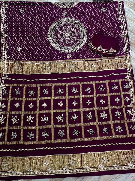 PURE GAZI SATIN SILK SAREE
