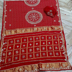 PURE GAZI SATIN SILK SAREE