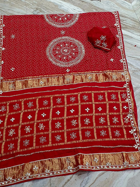 PURE GAZI SATIN SILK SAREE