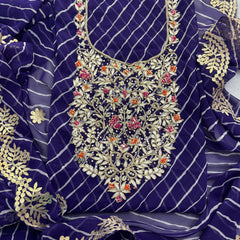 LEHERIA GEORGETTE SUITS DRESS MATERIAL