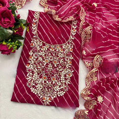 LEHERIA GEORGETTE SUITS DRESS MATERIAL