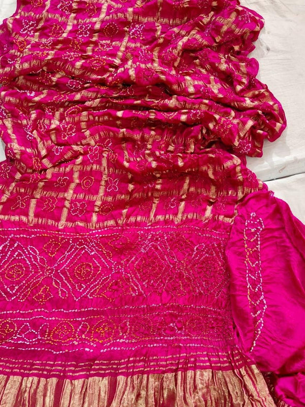 PURE GAZI SATIN SILK SAREE