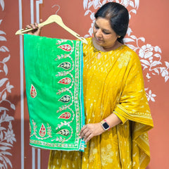 PURE UPADA SILK KACCHI PATTI SAREE