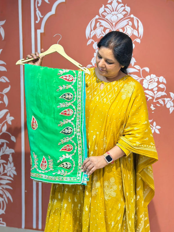 PURE UPADA SILK KACCHI PATTI SAREE