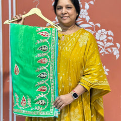 PURE UPADA SILK KACCHI PATTI SAREE