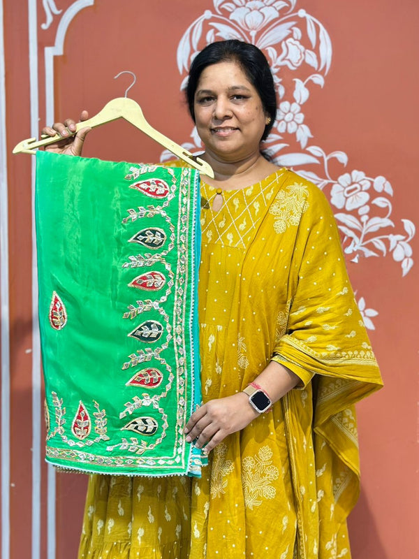 PURE UPADA SILK KACCHI PATTI SAREE