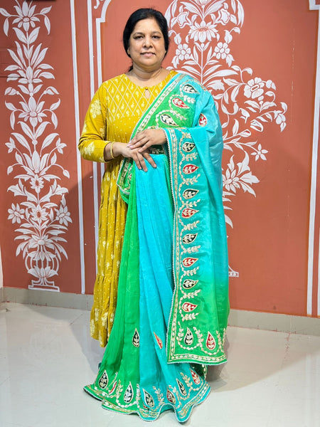 PURE UPADA SILK KACCHI PATTI SAREE